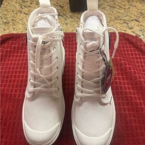Palladium White High-Top Sneakers